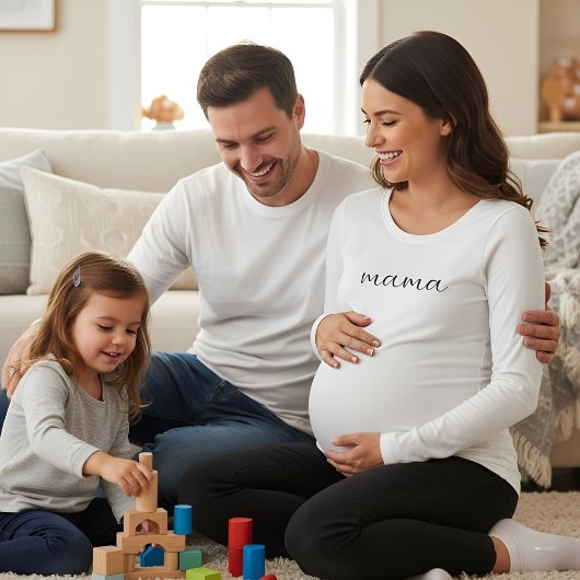 Soft Long Sleeve Maternity Top for Pregnant Moms 