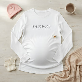 Soft Long Sleeve Maternity Top for Pregnant Moms 