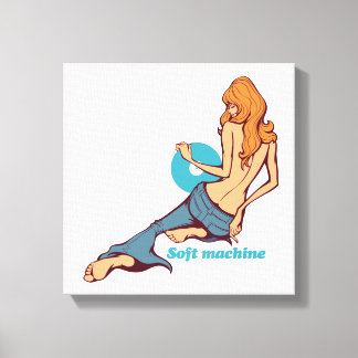 Soft machine canvas afdruk
