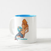 Soft machine tweekleurige koffiemok (Voorkant links)