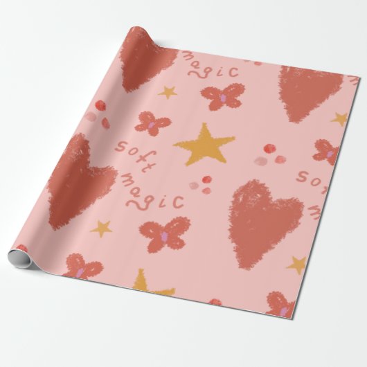 Soft Magic Pastel Cadeaupapier (Uitgerold)