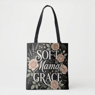 Soft Mama Grace – Elegantie, Moederschap en Tijdlo Tote Bag