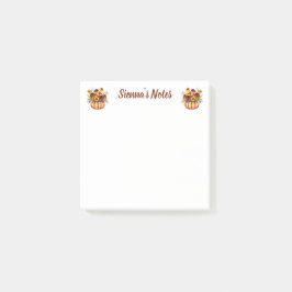 Soft Marigold Floral Name Post-it® Notes