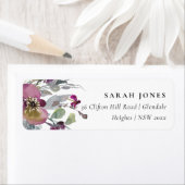 SOFT MAUT PAARSE LILA WATERVERF ETIKET (Insitu)