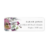 SOFT MAUT PAARSE LILA WATERVERF ETIKET (Voorkant)