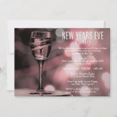 Soft Mauve Elegant New Years Eve Party Kaart (Voorkant)