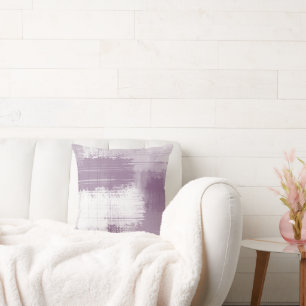 Soft Mauve Wit Abstract Sierkussen