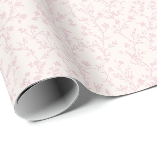 Soft Meadow Blush Roze - Neutraal Cadeaupapier (Rol Hoek)