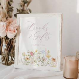 Soft Meadow Blush Script Boeken en geschenken Poster
