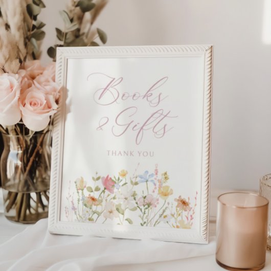 Soft Meadow Blush Script Boeken en geschenken Poster
