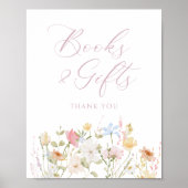 Soft Meadow Blush Script Boeken en geschenken Poster (Voorkant)