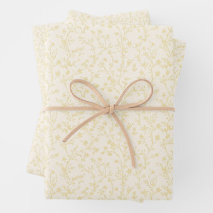 Soft Meadow Buttercream - Neutraal Inpakpapier Vel