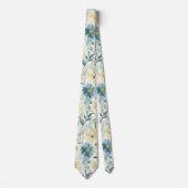 Soft Meadow Daisy Watercolor Stropdas (Voorkant)