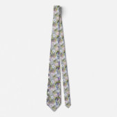 Soft Meadow Floral Watercolor Stropdas (Voorkant)