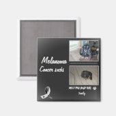 Soft Melanoma Pet Loss Tribute Layout Magneet (Voorkant / Achterkant)