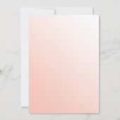 Soft Melon Script God is Love Christelijk Wedding Kaart (Achterkant)