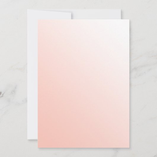 Soft Melon Script God is Love Christelijk Wedding Kaart (Achterkant)