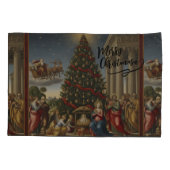 Soft Microfiber Nativity Christmas Pillowcase Kussensloop (Achterkant)
