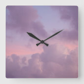 Soft Midnight Caribbean Summer Dream 1 Vierkante Klok (Voorkant)