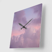 Soft Midnight Caribbean Summer Dream 1 Vierkante Klok (Hoek)