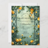 Soft Mint Citrus Baby Shower Kaart (Voorkant)
