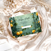 Soft Mint Citrus Diapper Raffle Informatiekaartje