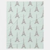 Soft Mint Eiffel Tower Deken Gift (Voorkant)