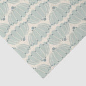Soft Mint en Beige Scallop Tissue Paper Tissuepapier (Detail)