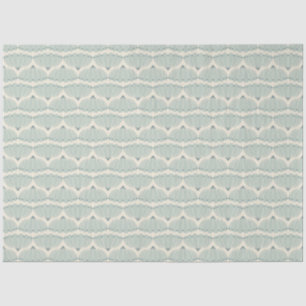 Soft Mint en Beige Scallop Tissue Paper Tissuepapier