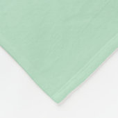 Soft Mint Green Fleece Deken – Gezellig & Chic (Hoek)
