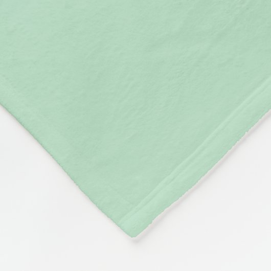 Soft Mint Green Fleece Deken – Gezellig & Chic (Hoek)