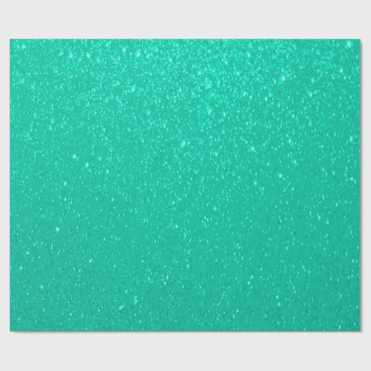 Soft Mint Green Glitter Print Cadeaupapier (Vlak)