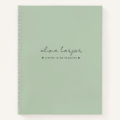 Soft Mint Green Letters to Daughter Journal Notitieboek (Voorkant)