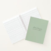 Soft Mint Green Letters to Daughter Journal Notitieboek (Binnen)