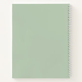 Soft Mint Green Letters to Daughter Journal Notitieboek (Achterkant)