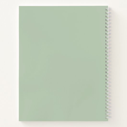 Soft Mint Green Letters to Daughter Journal Notitieboek (Achterkant)