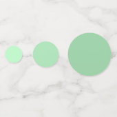 Soft Mint naar Donkergroene Gradient Table Confett Confetti (Voorkanten)