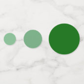 Soft Mint naar Donkergroene Gradient Table Confett Confetti (Achterkanten)