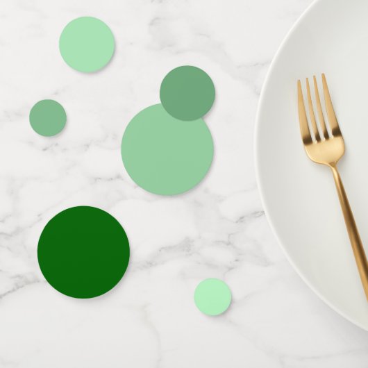 Soft Mint naar Donkergroene Gradient Table Confett Confetti (Groep)