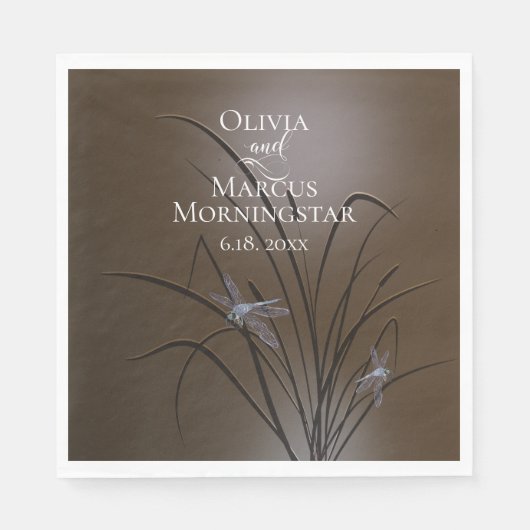 Soft Mocha Dragonfly Servet (Voorkant)