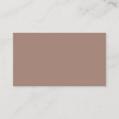 Soft Mocha Taupe | Luxe Trouwwebsite QR Code Informatiekaartje (Achterkant)