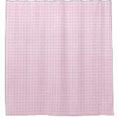 Soft Modern Pink Tartan Curtain Subtle and Sleek Douchegordijn (Voorkant)