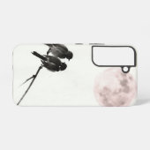 Soft Moon Birds Pastel Phone Case - Samsung Samsung Galaxy Hoesje (Achterkant horizontaal)