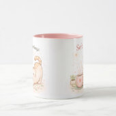 Soft Morning Kawaii Cute Cat Coffee Sweet Pink Mok (Midden)