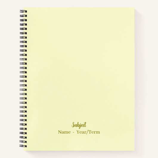 Soft Morning Ray Notitieboek (Voorkant)