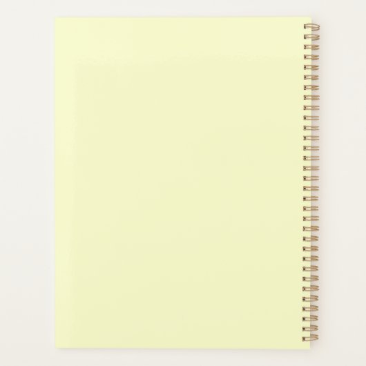 Soft Morning Ray Planner (Achterkant)