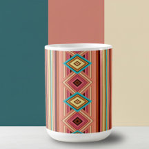 Soft Multi-Coloured Diamond & Stripes Specialty Mo