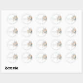 Soft Muted Earthy Tone Vrijgezellenfeest bedankt Ronde Sticker (Vel)