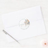 Soft Muted Earthy Tone Vrijgezellenfeest bedankt Ronde Sticker (Envelop)