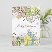 Soft Natural Love Garden Wedding Invitation Invite Kaart (Staand voorkant)